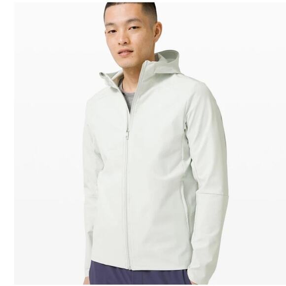 LULULEMON Men's XXL Lightweight Warp Packable Coat Jacket Bone Travel Activewear - Picture 1 of 16